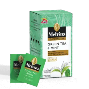 green tea and mint