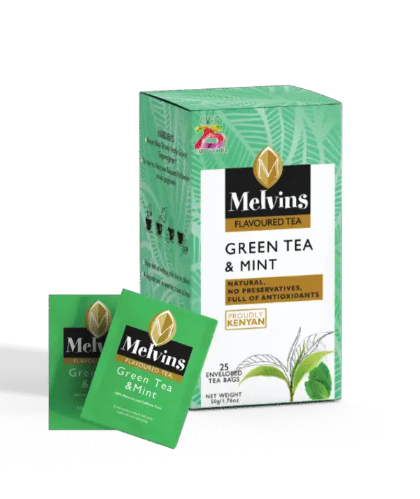 green tea and mint