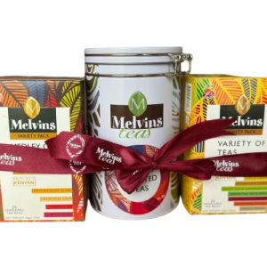 Medley of Infusion , Variety of Teas, Melvins Tea Cannister